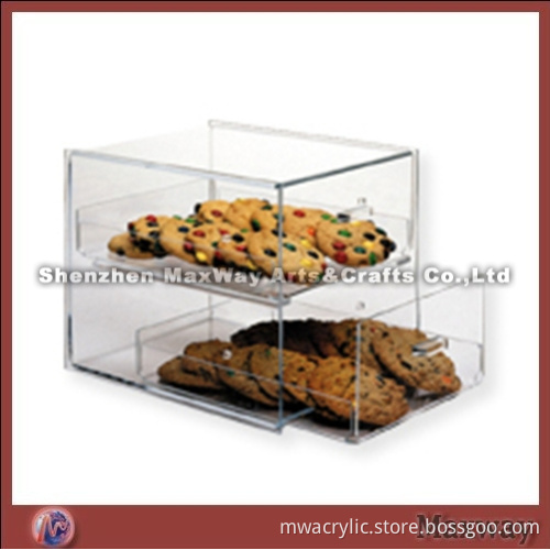 Clear High Grade Drawer type structure Acrylic/Perspex Bread Case
